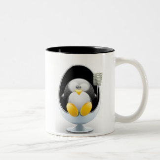 Café Em Dois Tons Caneca de Linux