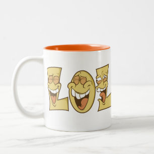 Café Em Dois Tons Caneca de LOL