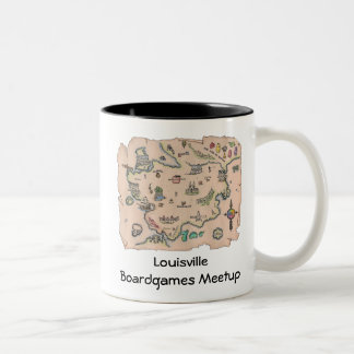 Café Em Dois Tons Caneca de Louisville Boardgames Meetup
