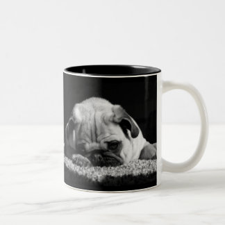 Café Em Dois Tons Caneca de Luv do Pug