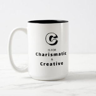 Café Em Dois Tons Caneca de Luxo Personalizada C - Elogio Criativo