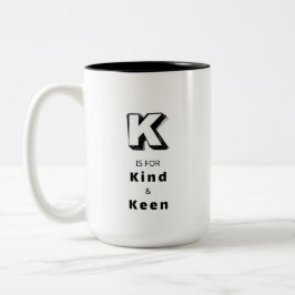 Café Em Dois Tons Caneca de Luxo Personalizada K - Elogio