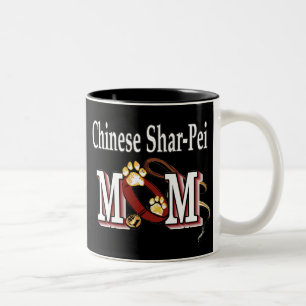 Café Em Dois Tons Caneca de Mãe do Shar-Pei Chinês