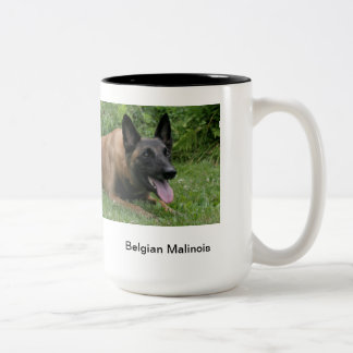 Café Em Dois Tons Caneca de Malinois do belga