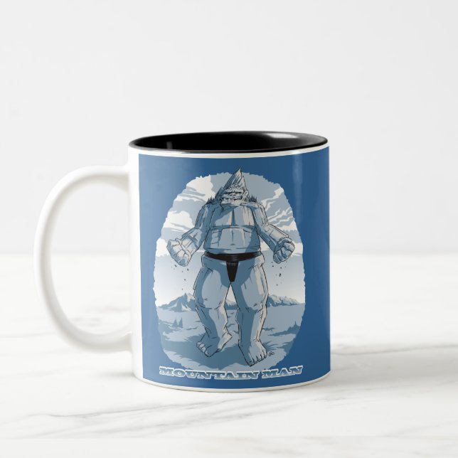 Café Em Dois Tons Caneca de Man™ da montanha (duotone) (Esquerda)