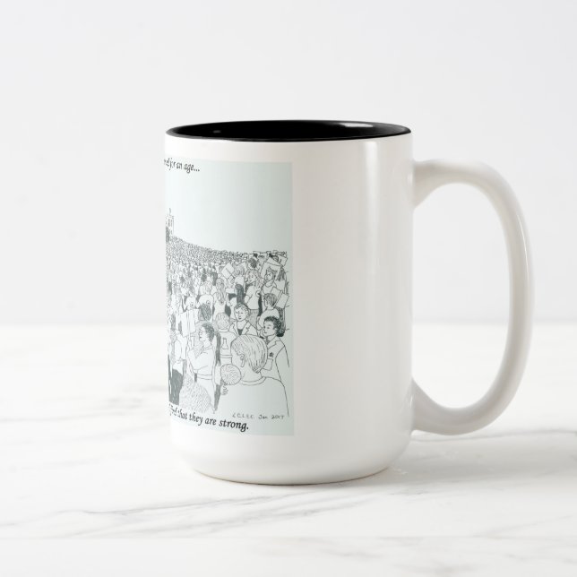 Café Em Dois Tons Caneca de março (Direita)