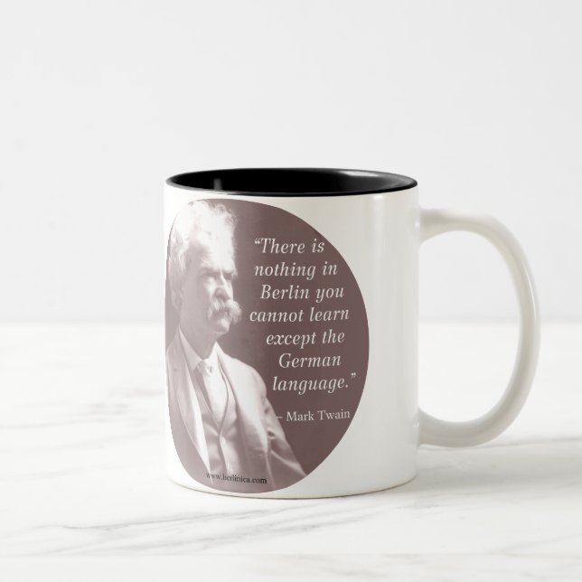 Café Em Dois Tons Caneca de Mark Twain Berlim (Direita)