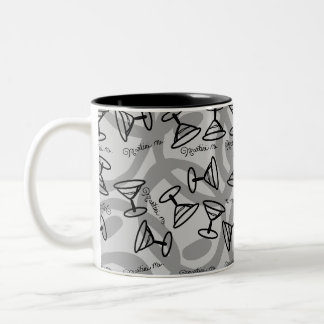 Café Em Dois Tons caneca de martini