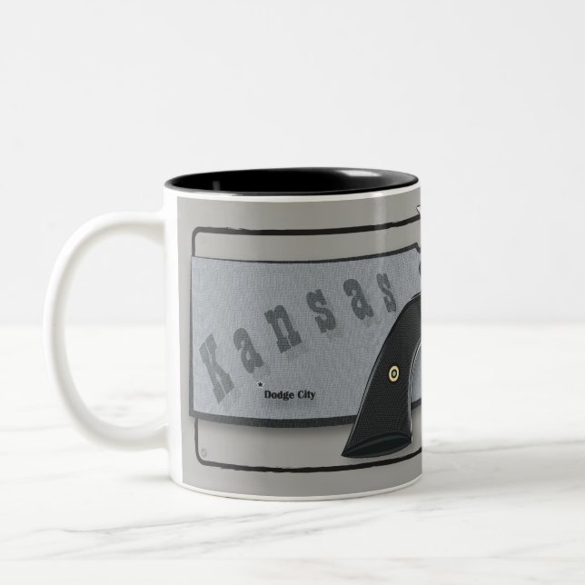 Café Em Dois Tons Caneca de Masterson do bastão (Esquerda)
