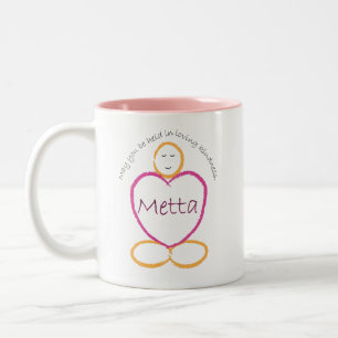 Café Em Dois Tons Caneca de Metta