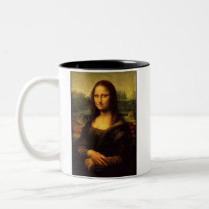 Café Em Dois Tons Caneca de Mona Lisa