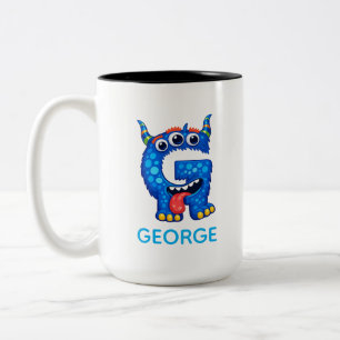 Café Em Dois Tons Caneca de Monstros Divertidos Personalizada para C