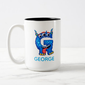 Café Em Dois Tons Caneca de Monstros Divertidos Personalizada para C