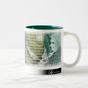 Café Em Dois Tons Caneca de Mozart