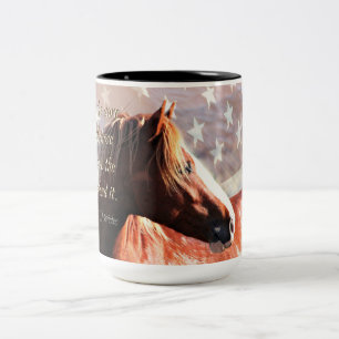 Café Em Dois Tons Caneca de MustangWILD