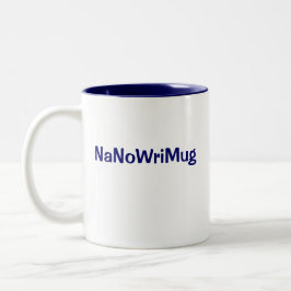 Café Em Dois Tons Caneca de NaNoWriMo