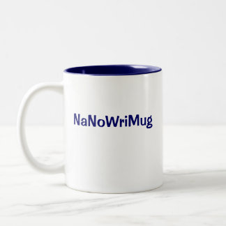Café Em Dois Tons Caneca de NaNoWriMo