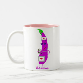 Café Em Dois Tons Caneca de Nasu da enfermeira