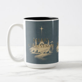 Café Em Dois Tons Caneca de Natal