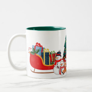 Café Em Dois Tons Caneca de Natal