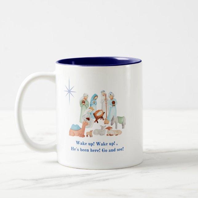 Café Em Dois Tons Caneca de Natal (Esquerda)