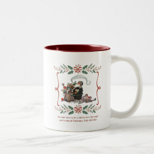 Café Em Dois Tons Caneca de Natal