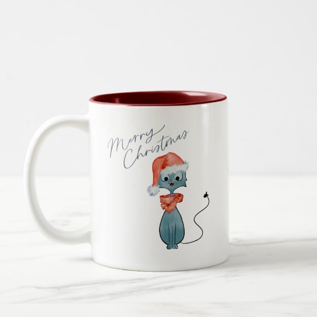 Café Em Dois Tons Caneca de Natal (Esquerda)