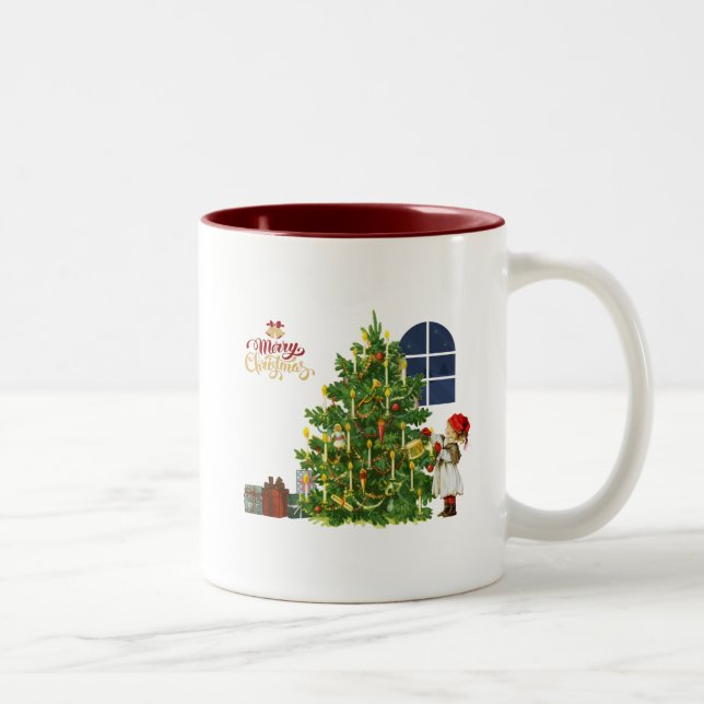 Café Em Dois Tons Caneca de Natal (Direita)