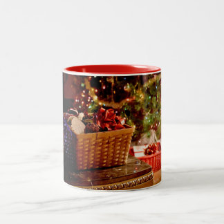 Café Em Dois Tons caneca de natal