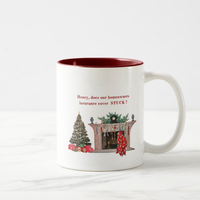 Café Em Dois Tons Caneca de Natal (Direita)