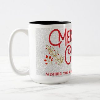 Café Em Dois Tons caneca de natal