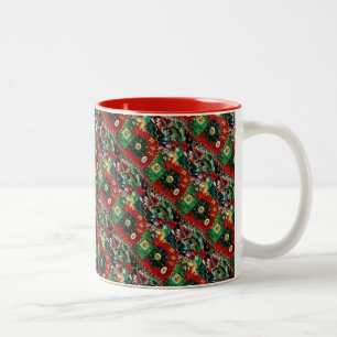 Café Em Dois Tons Caneca de Natal