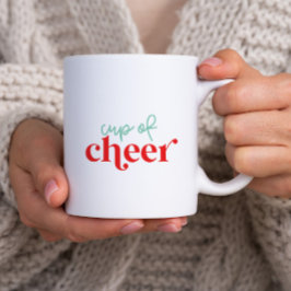 Café Em Dois Tons Caneca de Natal de animação moderna