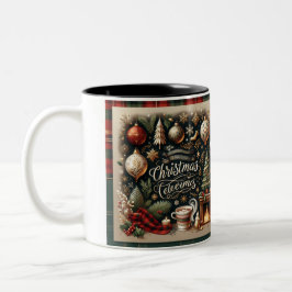 Café Em Dois Tons Caneca de Natal Festiva para Víblias de inverno Co