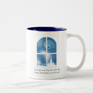 Café Em Dois Tons Caneca de Natal/Inverno