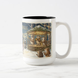 Café Em Dois Tons Caneca de Natal Jingle & Mingle – Animais Fofos da