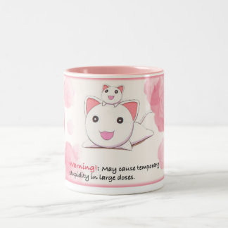 Café Em Dois Tons Caneca de Nekokoneko