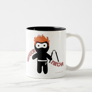 Café Em Dois Tons Caneca de Ninja do gengibre