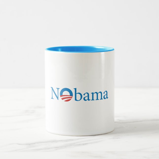 Café Em Dois Tons Caneca de NObama 3 (Centro)