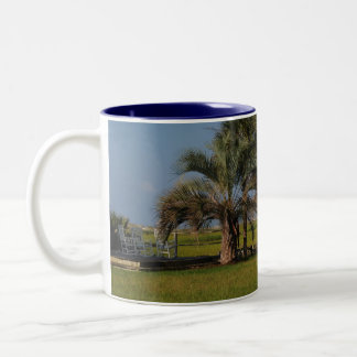 Café Em Dois Tons Caneca de North Carolina da praia do por do sol