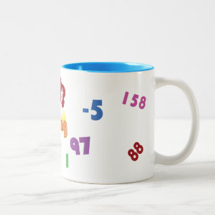 Café Em Dois Tons Caneca de Numberwang