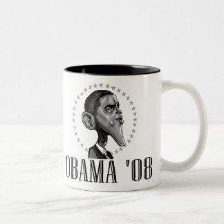 Café Em Dois Tons Caneca de Obama '08