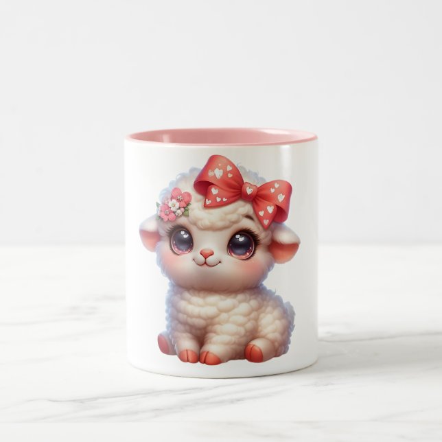 Café Em Dois Tons Caneca de ovelhinha (Centro)