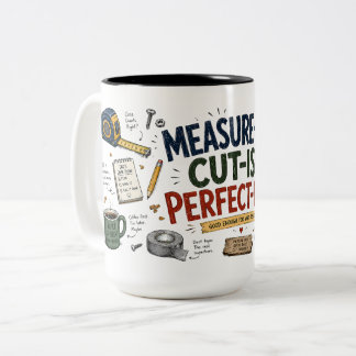 Café Em Dois Tons Caneca de Pai Medida-ish Corte-ish Perfeito-ish