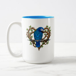 Café Em Dois Tons Caneca de Papagaio Motivacional - Inspirado