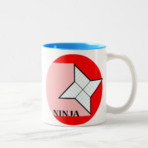 Café Em Dois Tons Caneca de papel da estrela de Ninja