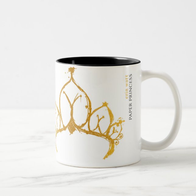 Café Em Dois Tons Caneca de papel da princesa com citações (Direita)