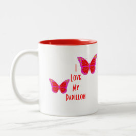 Café Em Dois Tons Caneca de Papillon dos anjos de Gulliver