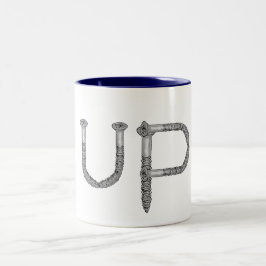 Café Em Dois Tons caneca de parafuso