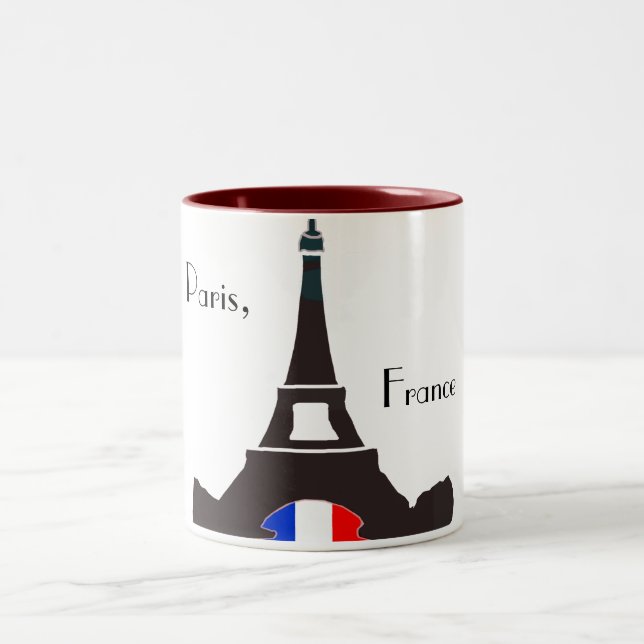 Café Em Dois Tons Caneca de Paris France (Centro)